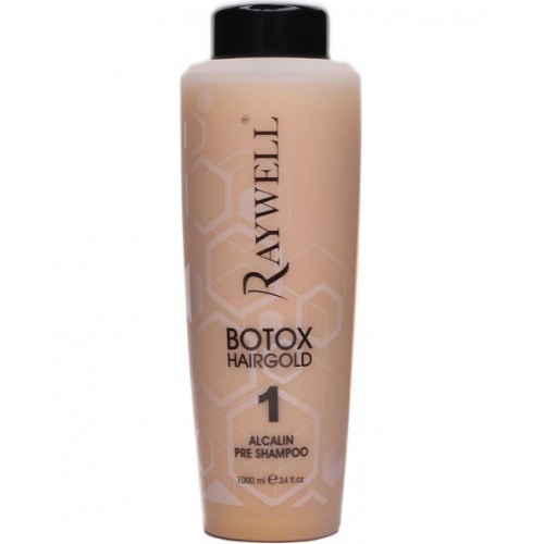 Шампунь глубокого очищения Raywell Botox Hairgold Alcalin Pre Shampoo (RR470), 200 г в розливі