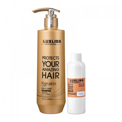 Шампунь з кератином LuxLiss Keratin Smoothing Daily Shampoo 100 мл розлив