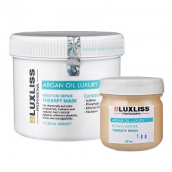 Зволожуюча арганова маска Luxliss Argan Oil Luxury Moisture Repair Therapy Mask Original для відновлення волосся 100 г (розлив)