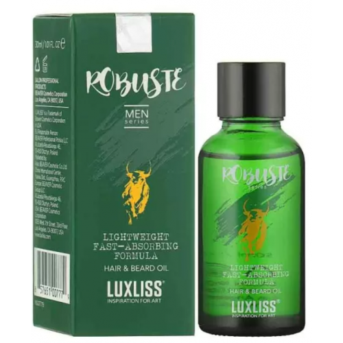 Олія для волосся та бороди Robuste Hair & Beard Oil Luxliss, 30 мл