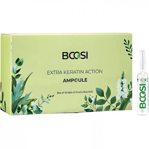 BCOSI EXTRA KERATIN ACTION AMPOULES Ампули для відновлення пошкодженого волосся 10x10 мл