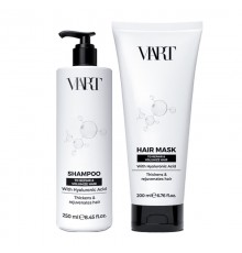 Набір VIART with Hyaluronic Acid шампунь і маска для відновлення та об'єму тонкого волосся, 250/200 мл