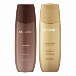 Набір для інтенсивного живлення та зволоження волосся Olorchee Moisture Care (шампунь + кондиціонер), 2×300 мл