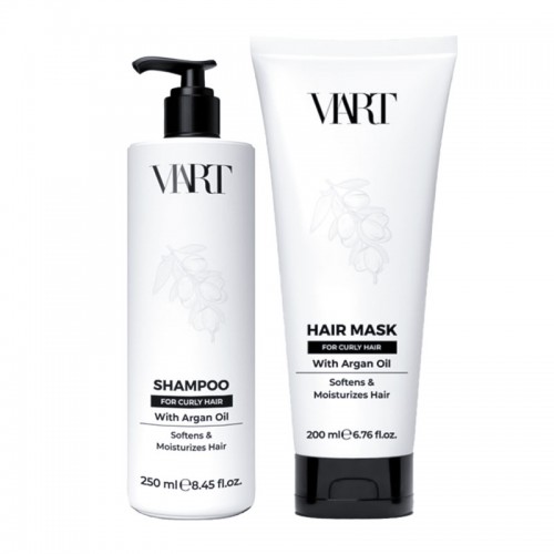 Набір VIART with Argan Oil зволожуючі шампунь і маска для кучерявого волосся, 250+200 мл