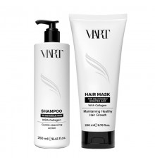 Набір VIART with Collagen шампунь і маска для легкого розчісування пошкодженого волосся, 250+200 мл