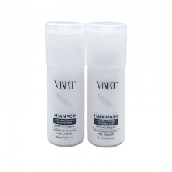 Набір VIART with Collagen шампунь і маска для легкого розчісування пошкодженого волосся, пробники 2x25 мл
