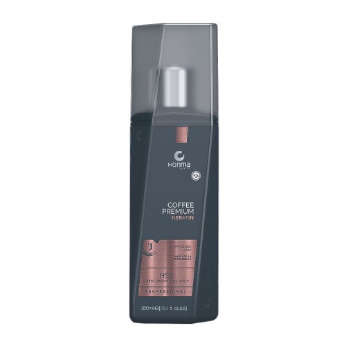 Фінішна маска Honma Tokyo Coffee Premium Keratin Ultra Shine Mask для зволоження та блиску волосся (Крок 3) 300 мл