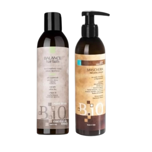 Набір DUO для жирної шкіри голови та сухого волосся B.iO Sinergy шампунь та маска, 2*250 мл