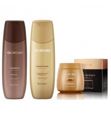 Набір Olorchee Moisture Hydro Spa Care шампунь, кондиціонер та маска для інтенсивного зволоження волосся, 2×300/500 мл