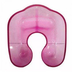 Професійний косметичний комір-лоток для завивки, фарбування волосся пластиковий для колориста, рожевий