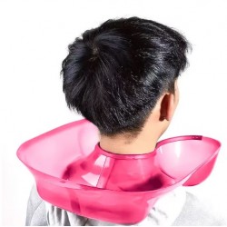Професійний косметичний комір-лоток для завивки, фарбування волосся пластиковий для колориста, рожевий