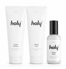 Набір TRIO Holy Gentle & Revival для відновлення пошкодженого волосся 2х250/100 мл