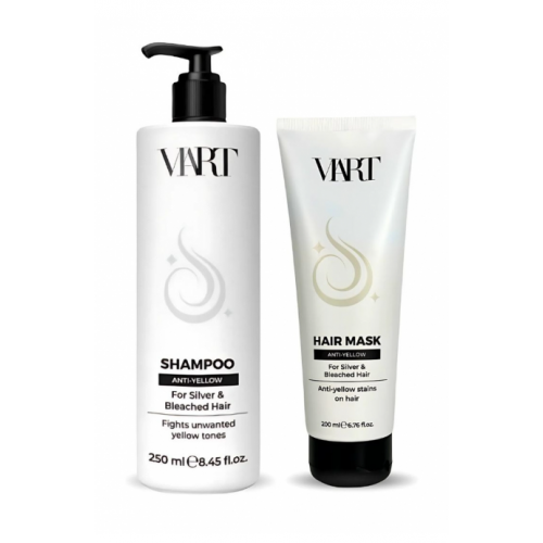  Набір VIART DUO Anti-Yellow шампунь і маска для нейтралізації жовтизни світлого і освітленого волосся, 250+200 мл