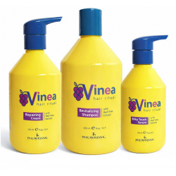 Набір Kleral System Vinea шампунь, маска і сироватка для відновлення та зволоження волосся, 2х500/250 мл