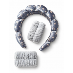 Преміум набір Soft Care Set для вмивання 3-в-1: обруч + напульсники, рожевий