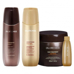 Набір Olorchee Nourshing Moisture QUAD-1 шампунь, кондиціонер, маска, крем для живлення та відновлення волосся 2х300+500+80 мл