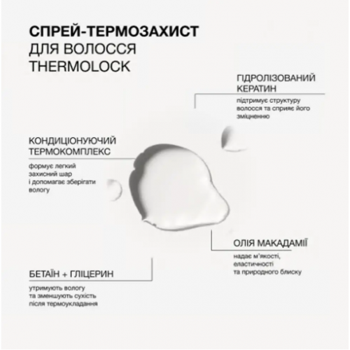 Спрей-термозахист Thermolock Triology для захисту та збереження вологи у волоссі, 100 мл