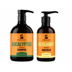 Набір чоловічий Barber Blend Eucalyptus & Bergamot & Arizona – комплексний догляд для волосся, 500/300 мл