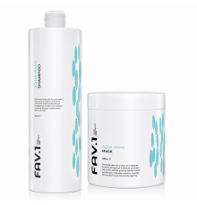Набір FAV.1 AQUA WAVE шампунь та маска для зволоження сухого волосся 2x1000 мл