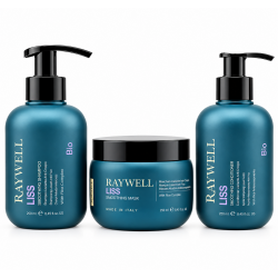 Набір Raywell B.io LISS Smoothing TRIO шампунь, маска і крем для розгладжування пухнастого волосся, 275+245+200 мл