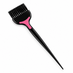 Перукарський пензель Beauty Tools з довгою щетиною для фарбування волосся, кератину, масок чорний