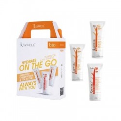 Дорожній набір Raywell Bio Hidra Travel Kit шампунь, маска та крем 10 в 1 для зволоження волосся (RR381), 3*100 мл