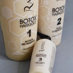 Набір для відновлення волосся Raywell Botоx Hairgold Kit 2x1000 + 150 мл  