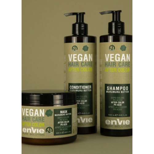 Набір Envie Vegan After Color Murumuru Butter шампунь, кондиціонер і маска для фарбованого волосся з олією муру муру (EN863/EN864/EN865) 3x500 мл  