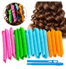 Бігуді-спіралі Magic Leverag Roller Curler для завивки локонів на довге волосся, набір з 16 шт.