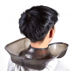 Професійний косметичний комір-лоток для завивки, фарбування волосся пластиковий для колориста, чорний