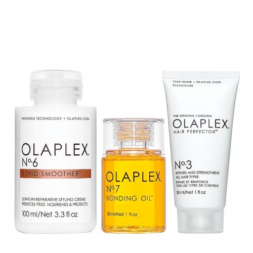 Набір Olaplex Smooth & Shine Kit для сяйва та гладкості волосся (маска 30 мл, крем 100 мл, олія 30 мл)