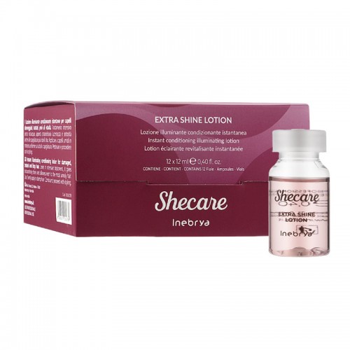 Кератиновий лосьйон Inebrya SheCare Extra Shine Lotion для сяйва волосся, 12 мл