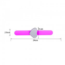 Перукарський магнітний браслет-тримач для шпильок, невидимок Серце пурпурове