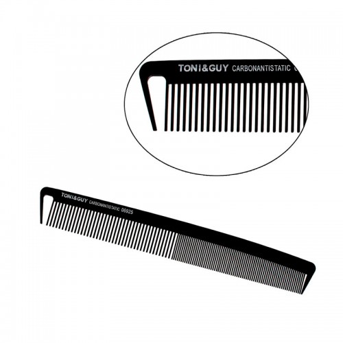 Гребінець для стрижки волосся Toni & Guy Carbon Antistatic Comb комбінований антистатичний карбоновий (06925)