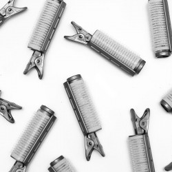 Бігуді (затискачі, кліпси) Beauty Tools для завивки, прикореневого об'єму волосся з липучкою велкро сірі комплект, 14 шт