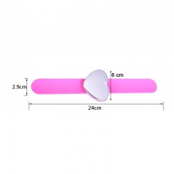 Перукарський магнітний браслет-тримач для шпильок, невидимок Серце рожевий
