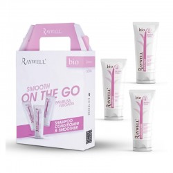 Raywell Bio Boma Travel Kit дорожній набір шампунь, кондиціонер та крем для розгладження волосся (RR385), 3*100 мл заводська тара