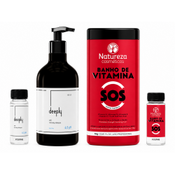 Набір ботексу для відновлення волосся NATUREZA SOS Banho de VITAMINA, 100/200 г (розлив)