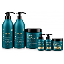 Набір TRIO Raywell B.IO HYDRA Nutritive  шампунь, кондиціонер та маска для живлення сухого волосся, 500+500+300 г (разлив)