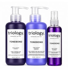 Набір Triology TONEBOND TRIO для корекції тону та відновлення волосся, 250+250+150 мл