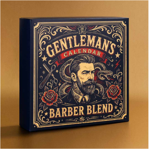 Подарунковий чоловічый набір адвент календар Gentleman’s Calendar Barber Blend, 12 засобів
