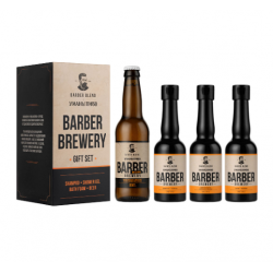 Подарунковий набір BARBER BREWERY для справжніх чоловіків 330/3х230 мл