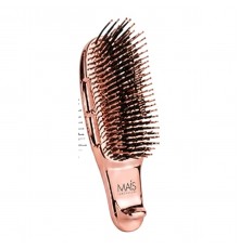 Преміальна щітка MAÍS Brush Small для розчісування, масажу шкіри голови та SPA-догляду за волоссям рожеве золото