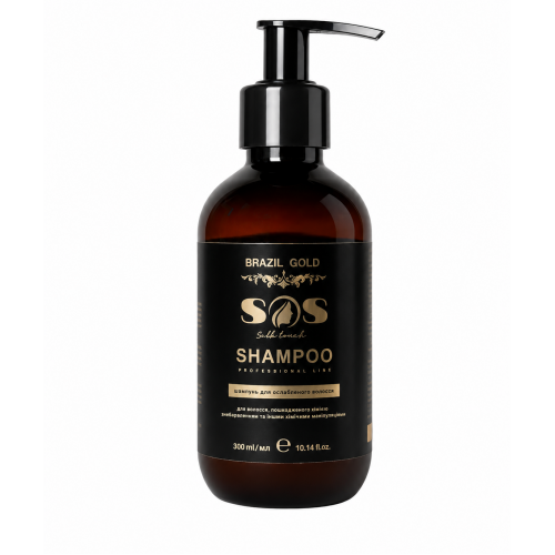 Шампунь для відновлення освітленого волосся Brazil Gold Home Care Silk Touch Shampoo 300 мл