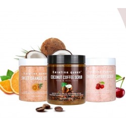 Скраб для тела Keratine Queen "AMBER WOODS" с древесно-амбровым ароматом, 150 мл