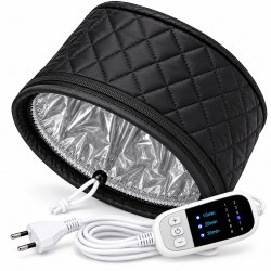 Термошапка My Cosmetics Lux Electric Hat для догляду та відновлення волосся чорна