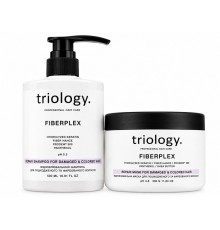 Відновлюючий набір Triology Fiberplex DUO шампунь і маска для пошкодженого та фарбованого волосся, 500+330 мл