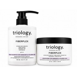 Відновлюючий набір Triology Fiberplex DUO шампунь і маска для пошкодженого та фарбованого волосся, 500+330 мл