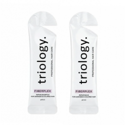 Відновлювальний набір Triology Fiberplex DUO шампунь і кондиціонер для пошкодженого та фарбованого волосся, пробники, 2х10 мл