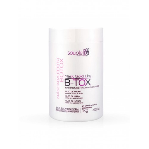 Ботекс для волосся SoupleLiss B-tox Mask Gold Liss випрямляючий